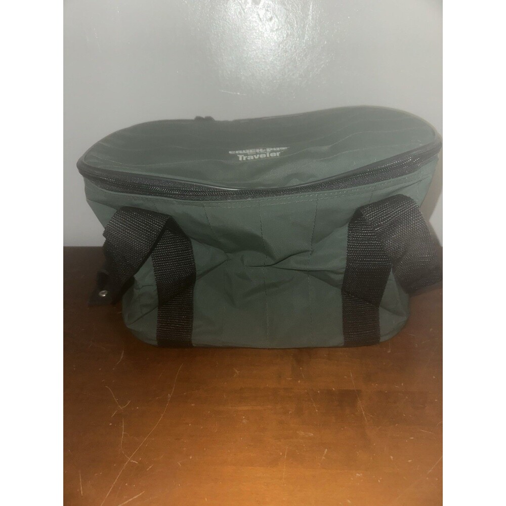 Rival Crock Pot Slow Cooker Insulated Travel Carry Case Green BAG ONLY